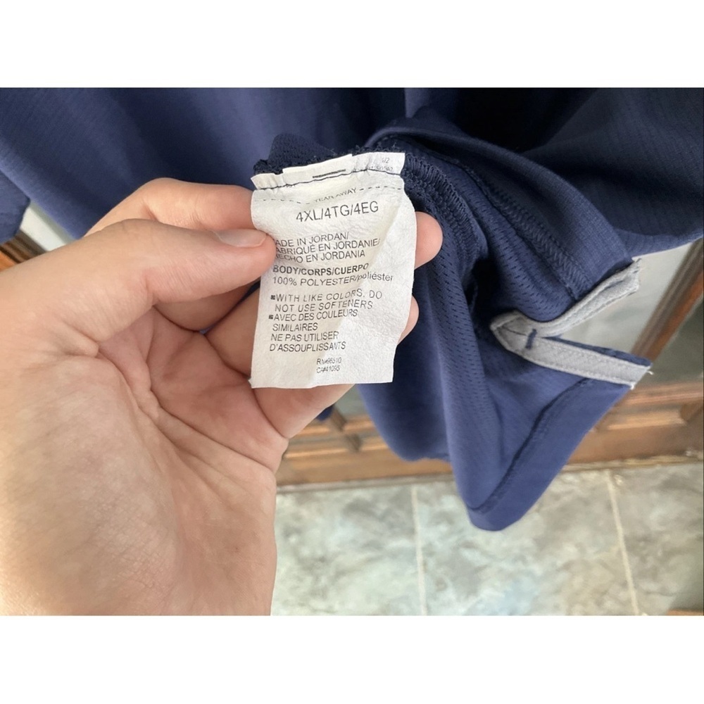 Under Armour Polo Shirt Men 4XL Adult Blue Navy Outdoors Athletic Golfer Knit - Picture 4 of 6